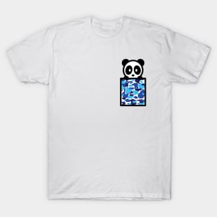 Panda Pocket Camo Bambu Brand Bear Anime Cartoon T-Shirt